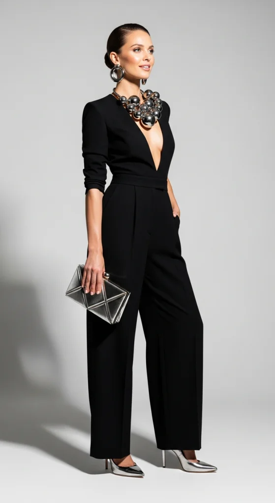 Monochrome Outfit With Accessories