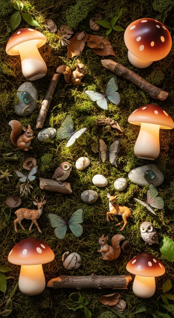 Mushroom And Woodland Motifs