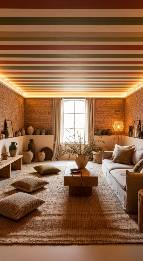 Muted Earth-Tone Stripes