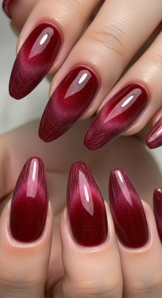 Red Velvet Gel Nails