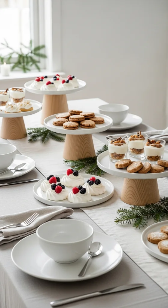 Scandinavian Minimalist Dessert Table