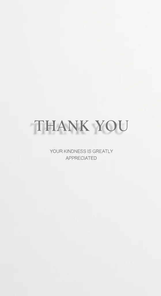 Short But Meaningful Thank You