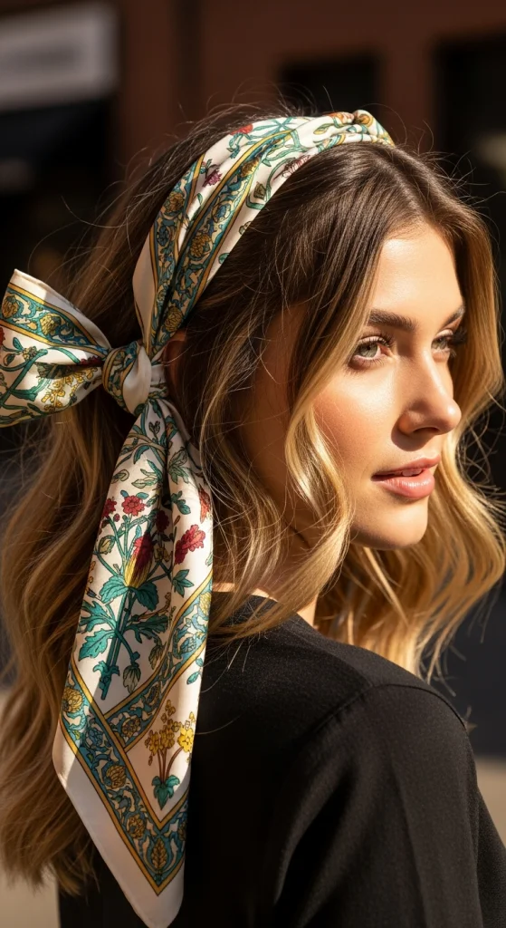Side-Tied Scarf Style