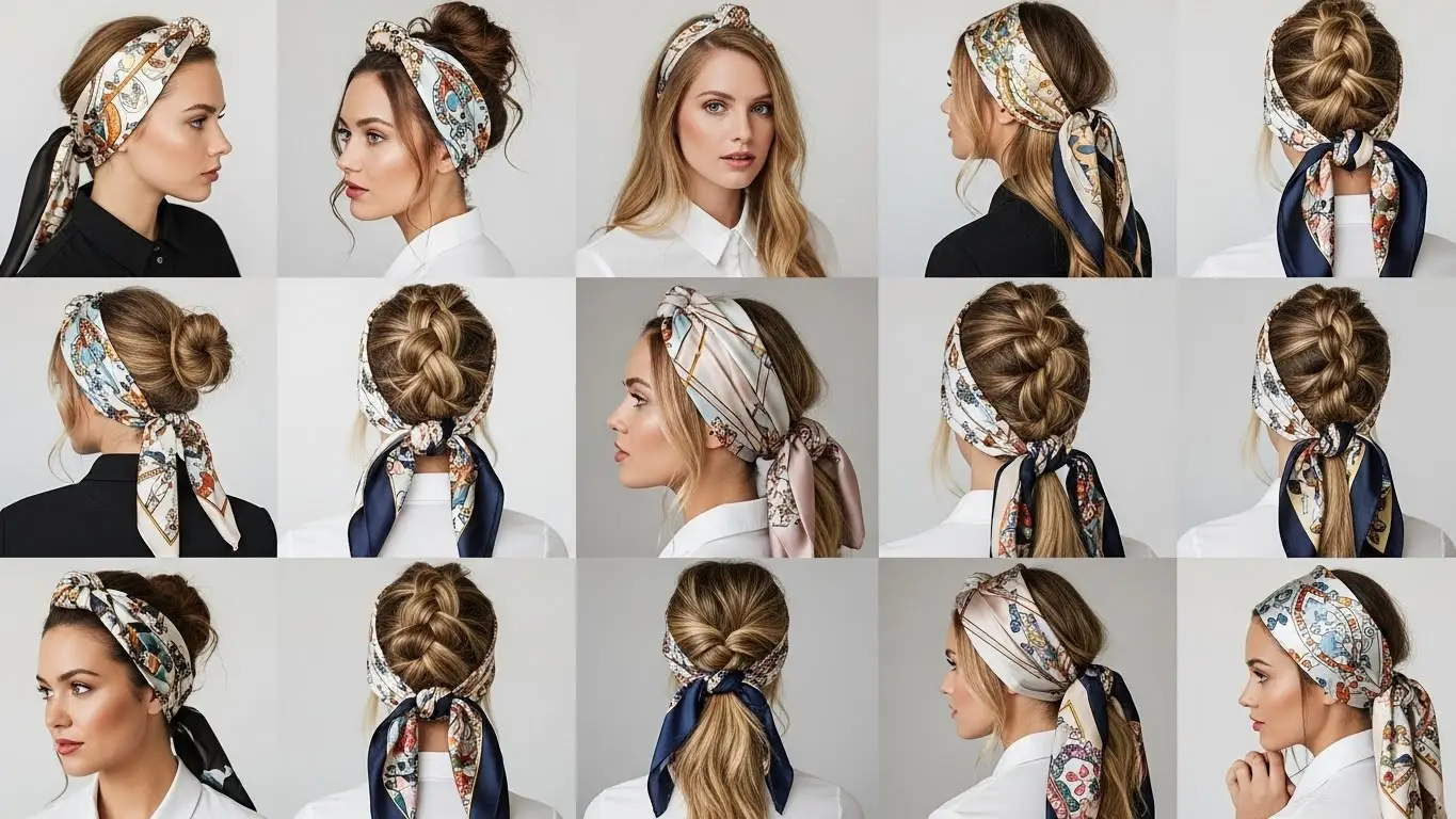 Silk Scarf Hairstyles for Bad Hair Days