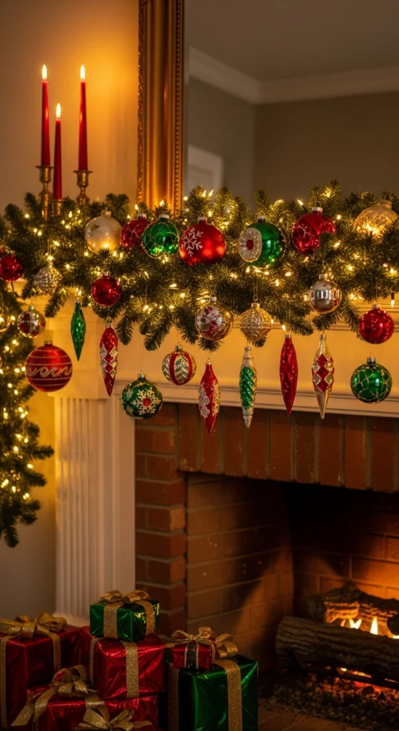 Twinkling Light Mantel