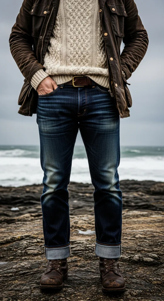 Utility Jacket With Knitwear