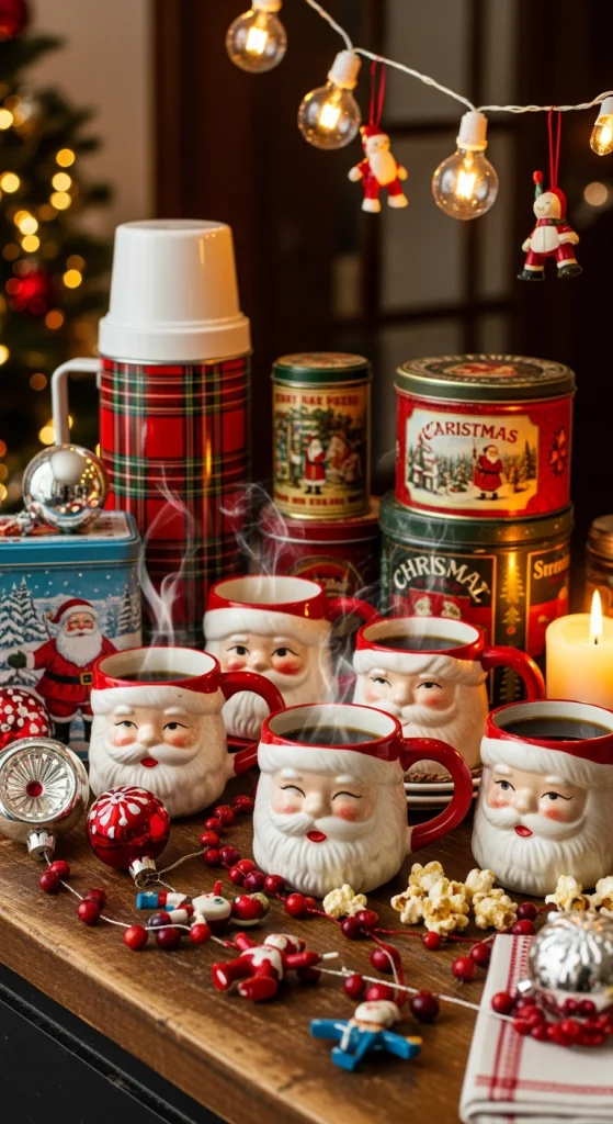 Vintage Christmas Coffee Bar