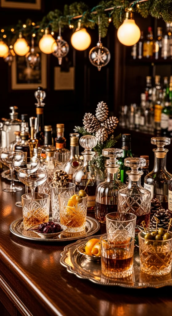 Vintage-Inspired Bar Setup
