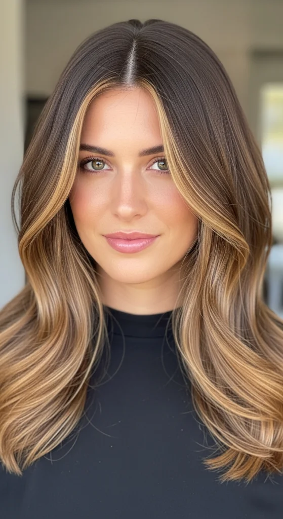 Warm Brunette With Subtle Highlights