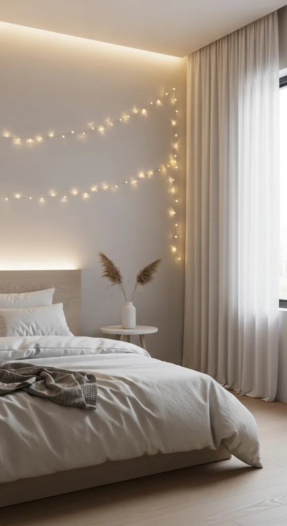 Warm White Fairy Lights Minimal Look