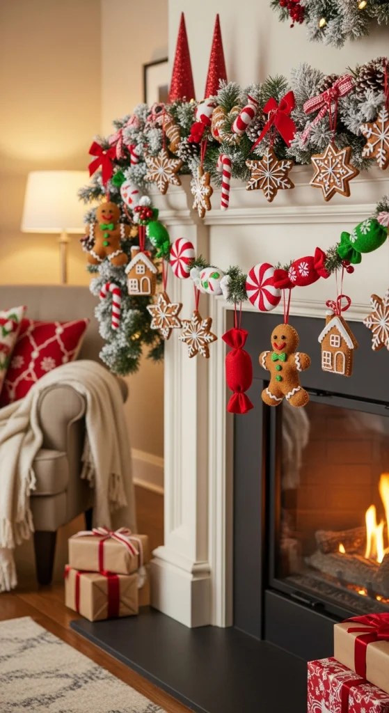 Whimsical Gingerbread Garland