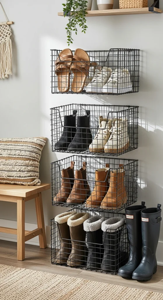 Wire Basket Storage
