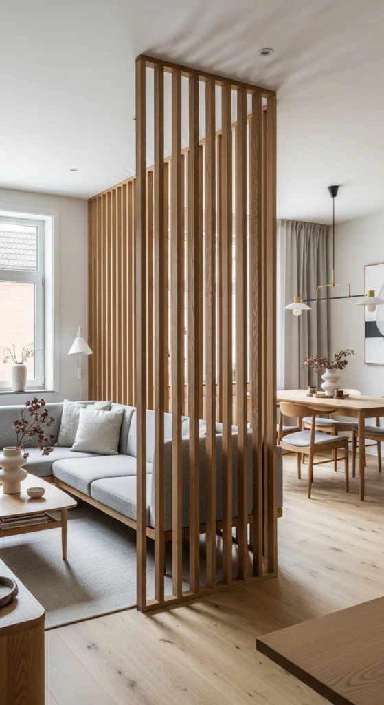 Wooden Slatted Divider