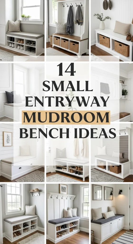 Small Entryway Mudroom Bench Ideas