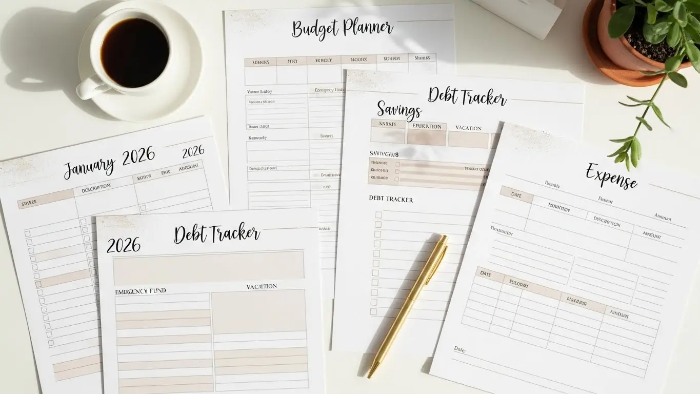 2026 Budget Planner Printables