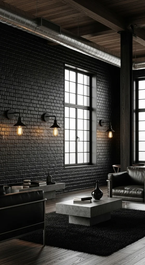 Black Metal Industrial Sconces