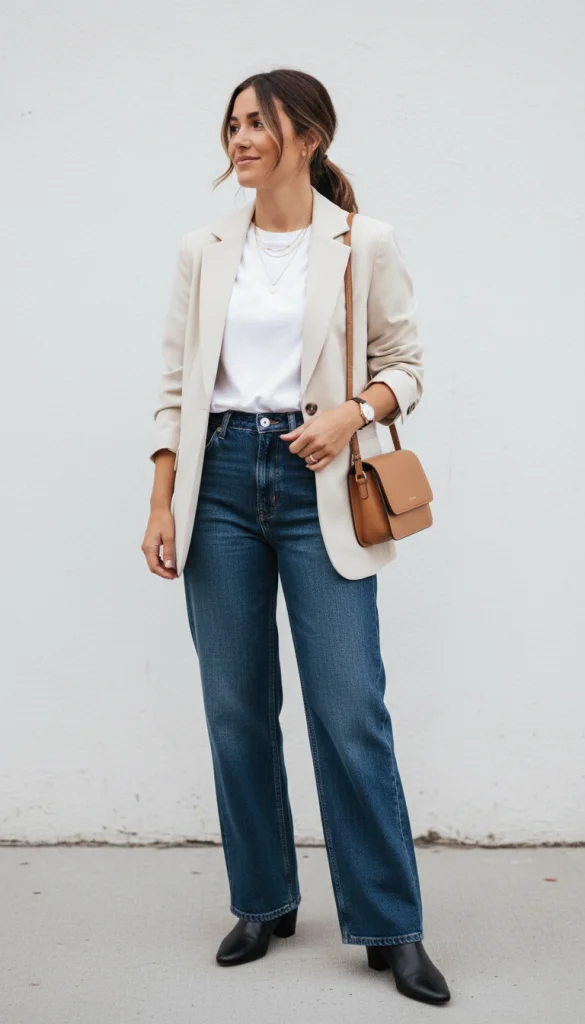 Blazer and Basic Tee Combo