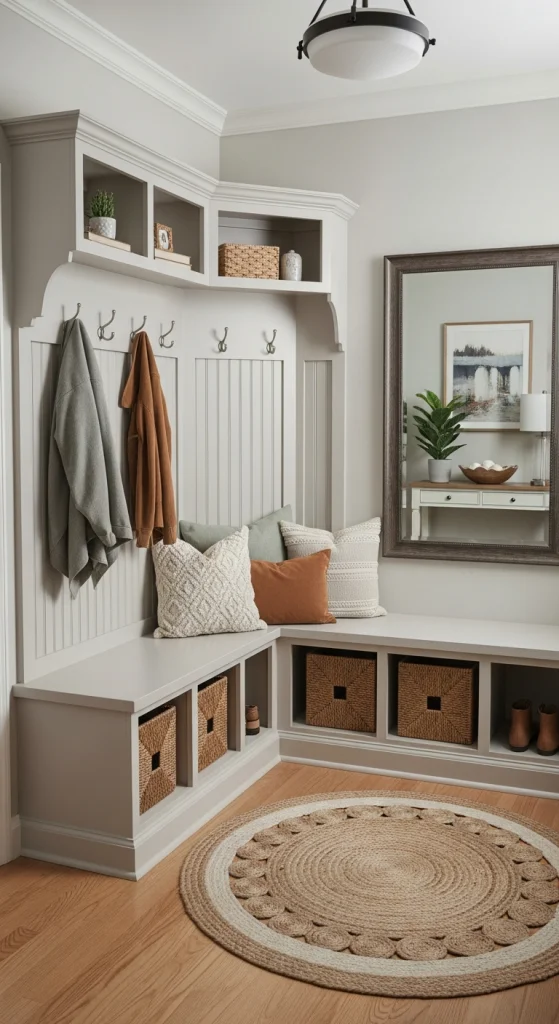 Corner Entryway Bench