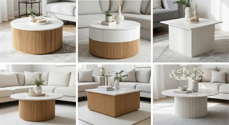 DIY Fluted Coffee Table IKEA Hack Ideas