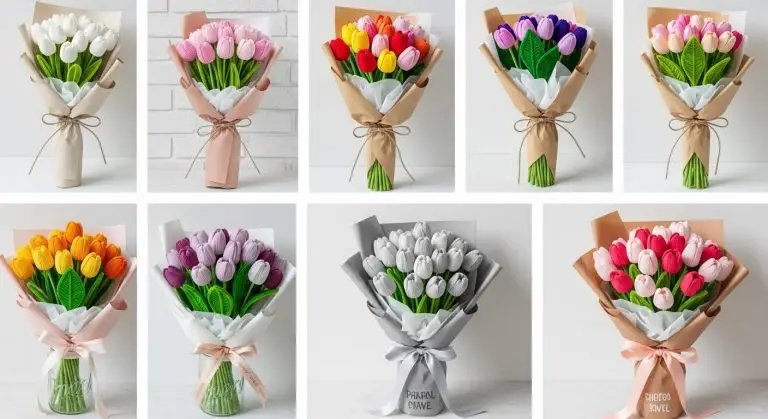 DIY Pipe Cleaner Tulip Bouquet Ideas