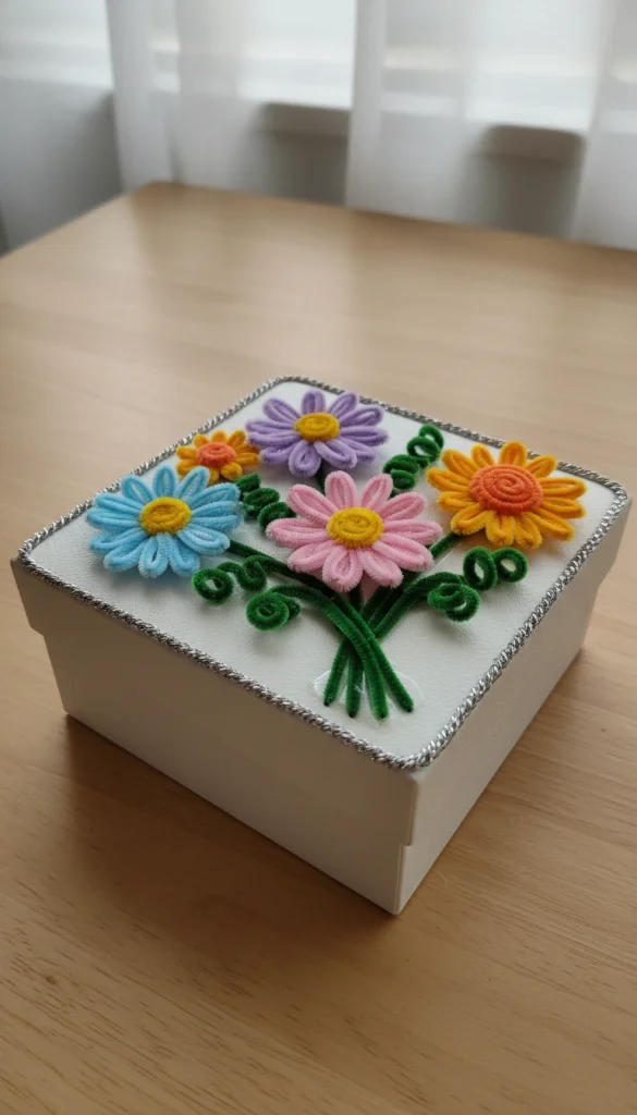 Decorative Flower Gift Box Finish