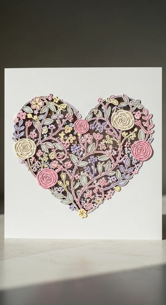 Floral Heart Cards