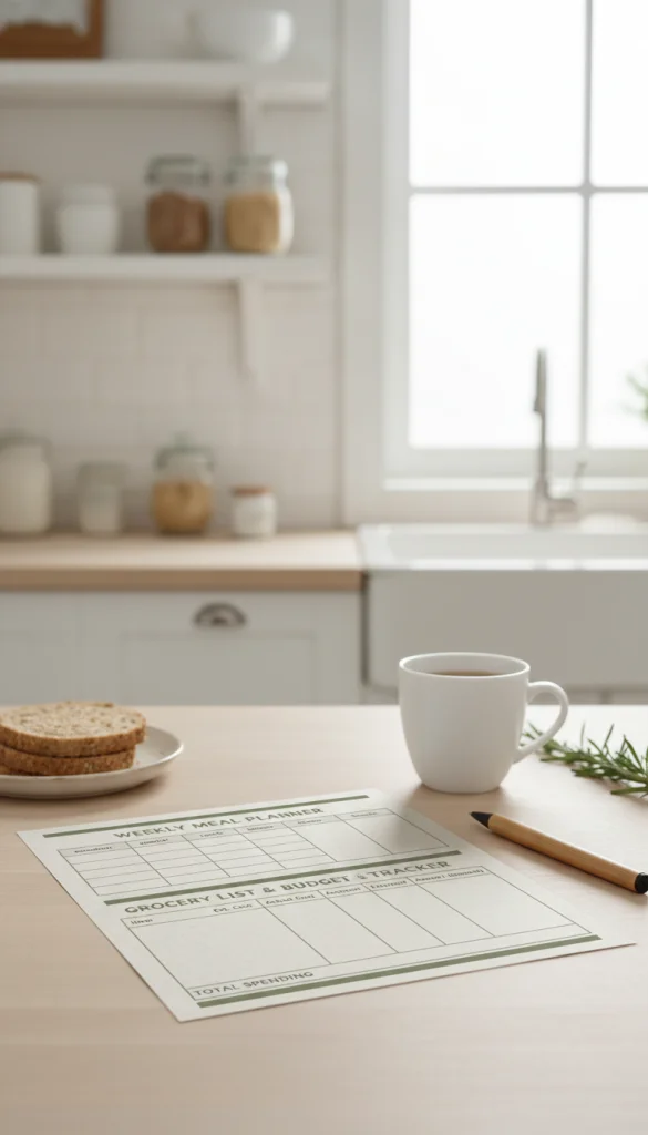 Grocery Budget Planner Printable