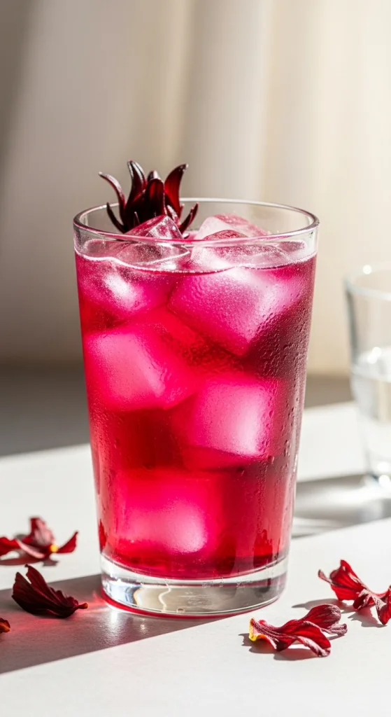 Hibiscus Tea Glitter Cooler