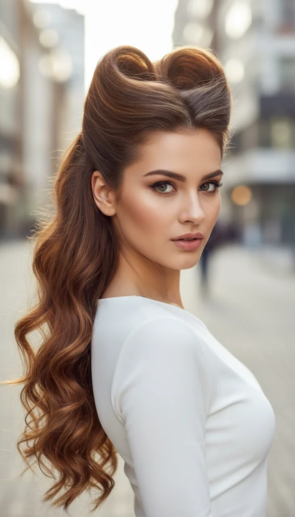 High Half-Up Heart Hairstyle