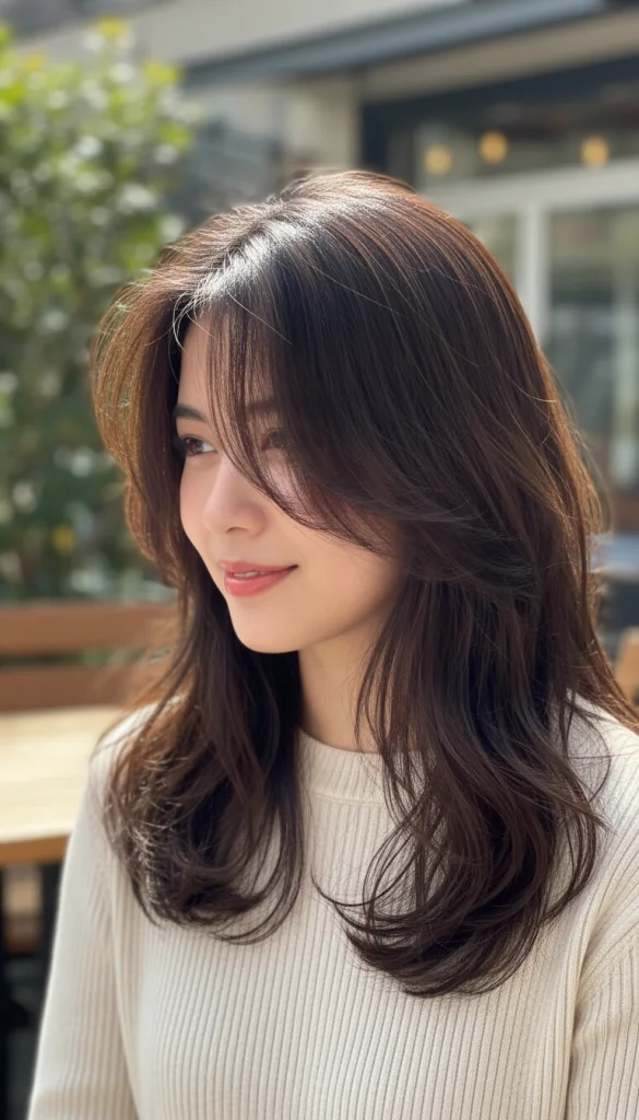 Hush Cut with Side-Swept Bangs