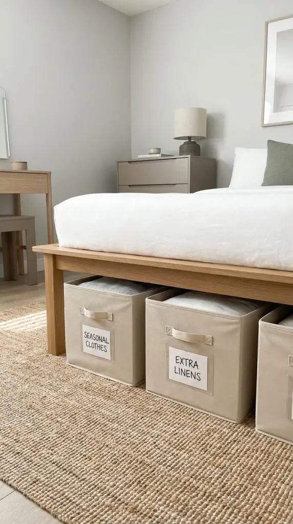 Labeled Storage Boxes