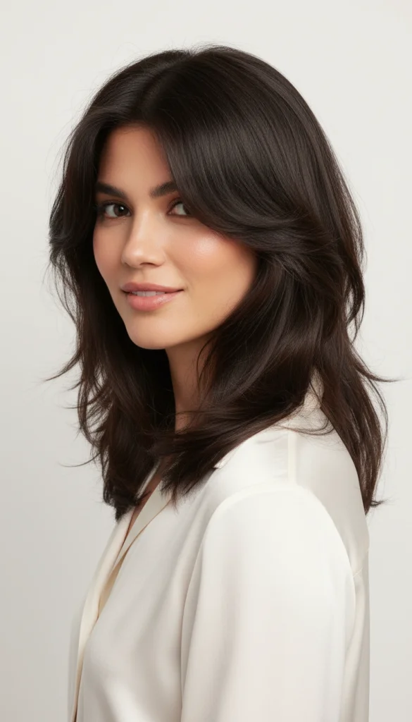 Layered Hush Cut for Thick Hair