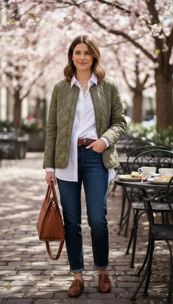 Layered Over a Button-Down Shirt