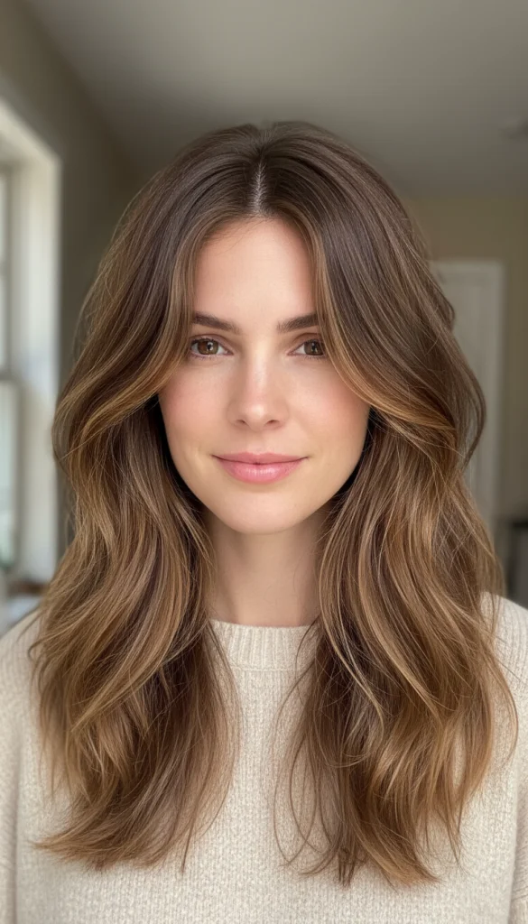 Long Hush Cut with Face-Framing Layers