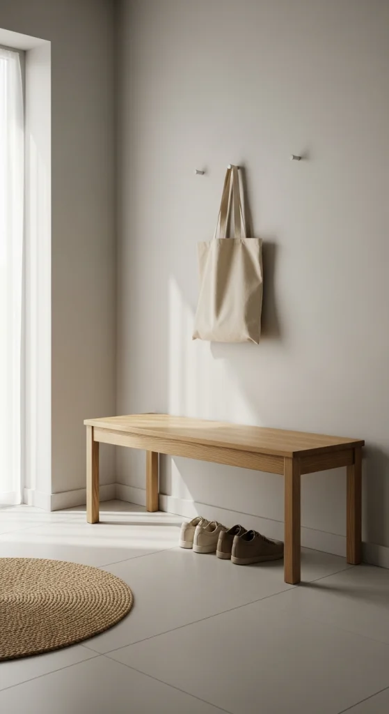 Minimalist Bench With Clean Lines