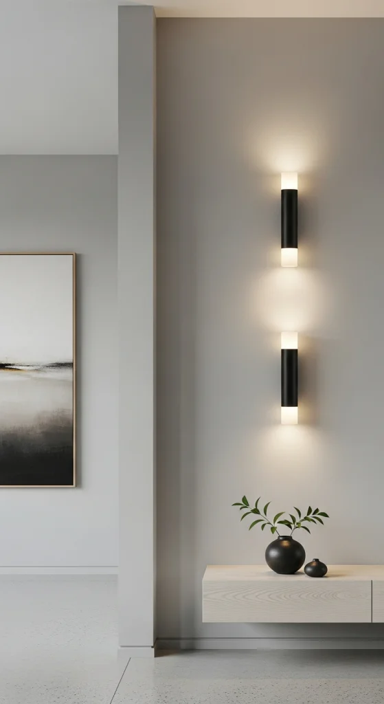 Minimalist Cylinder Sconces