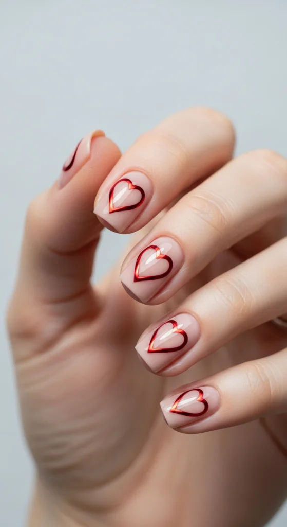 Outline Heart Design