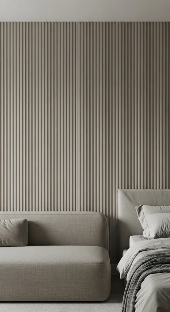 Painted Fluted Accent Wall