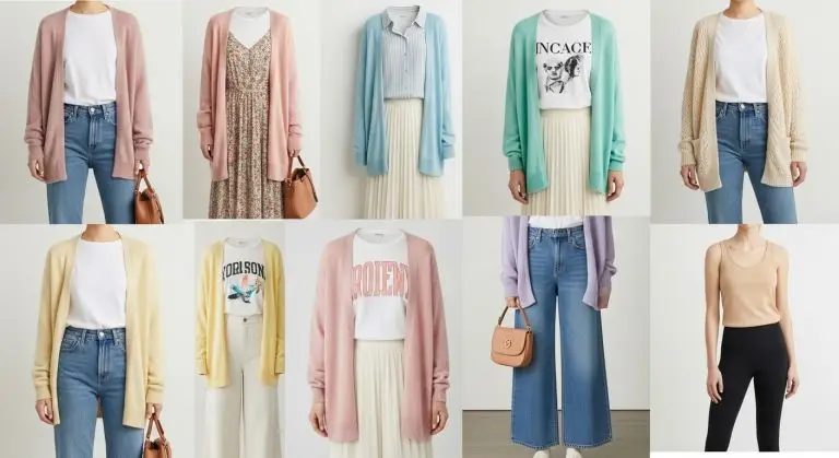 Pastel Cardigan Spring Layering Ideas