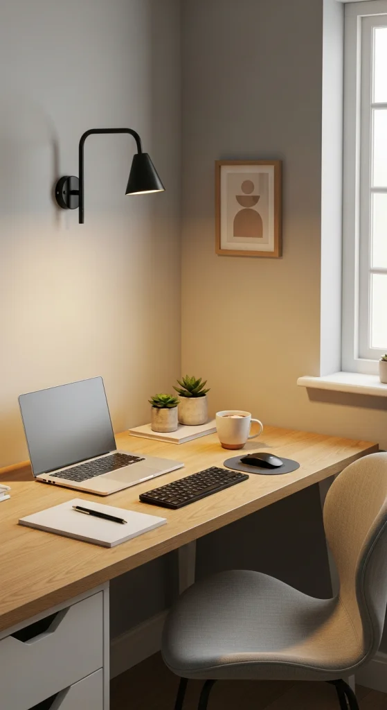 Plug-In Sconces In Home Offices