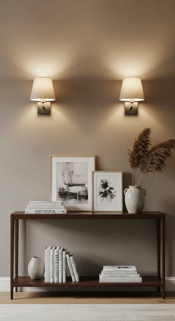 Plug-In Sconces With Fabric Shades