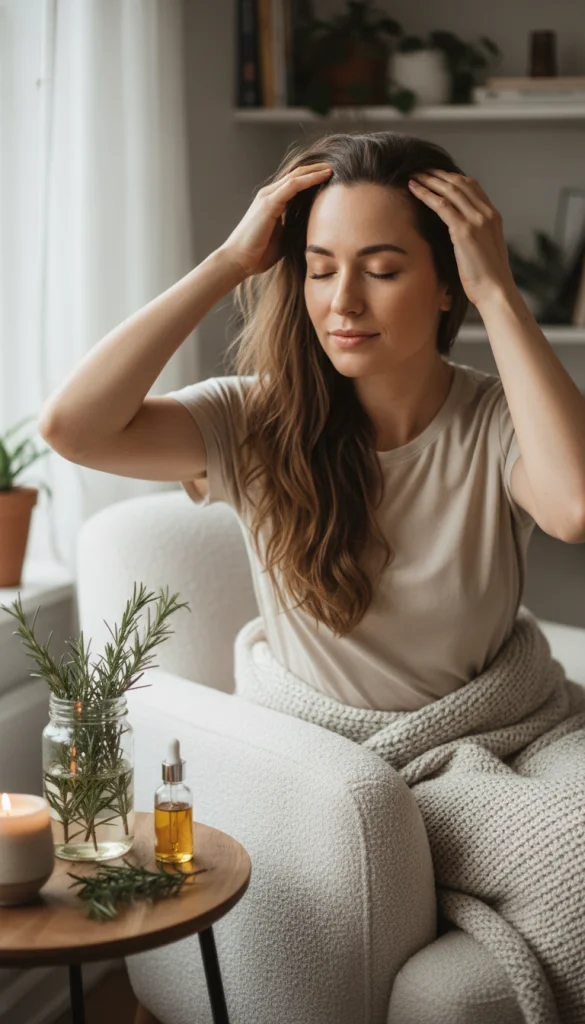 Rosemary Water Hot Oil Massage