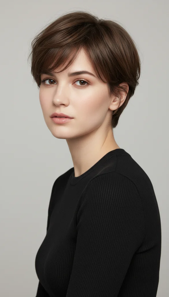 Short Hush Cut with Soft Layers