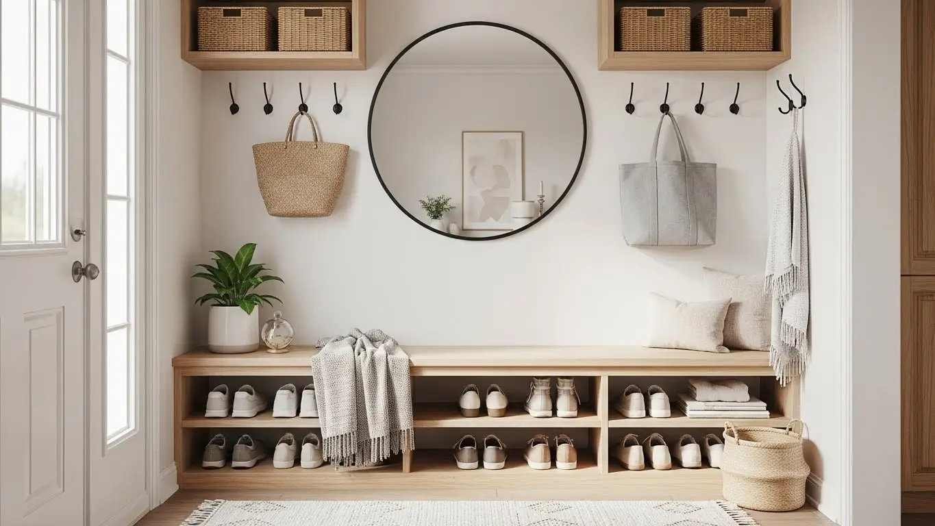 Small Entryway Mudroom Bench Ideas