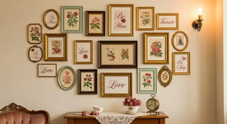 Vintage Valentine Gallery Wall Art Ideas
