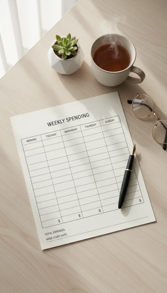 Weekly Expense Tracker Printable