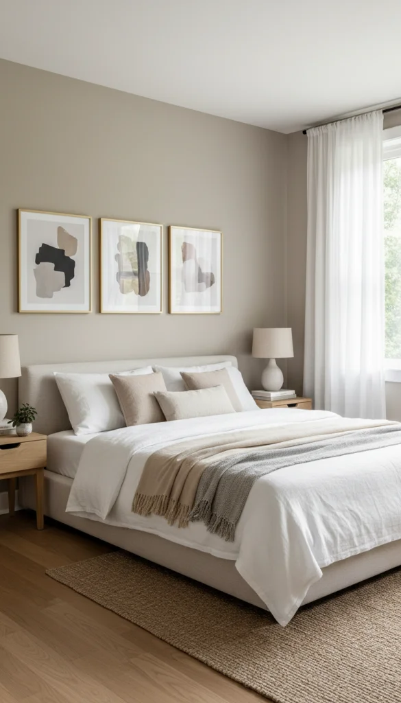 Add Wall Art or Simplify Existing Decor