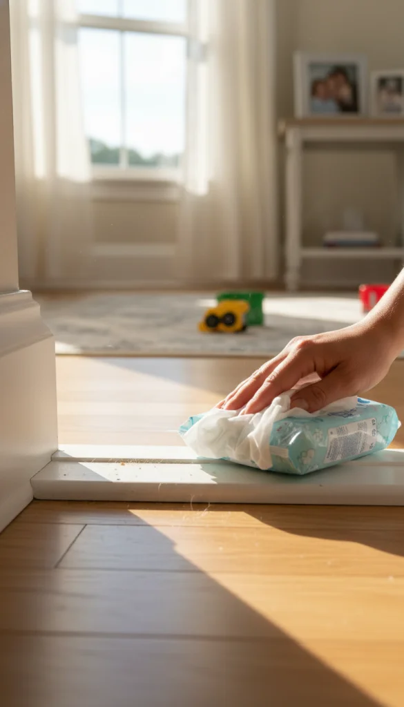 Baby Wipe Quick Clean Hack