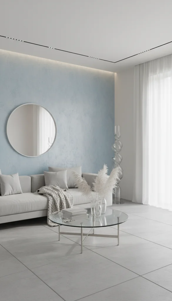 Blue With Vertical Paneling