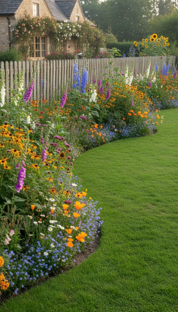 Border-Focused Meadow Layout